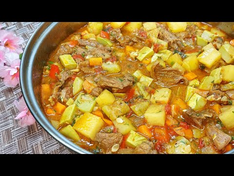 Вкуснейший УЖИН. Овощное РАГУ с КАБАЧКОМ и Мясом. Очень вкусный рецепт! Понравится  всем.