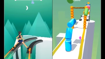Sky Roller Vs Barell Roller - Fun Gameplay - Part 12 -  All Levels Gameplay Walkthrough Android, iOS