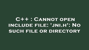 C++ : Cannot open include file: 