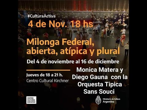 Mónica Matera y Diego Gauna 💥 bailan "Lluvia de Abril" (Orquesta Tipica Sans Souci )en el CCK