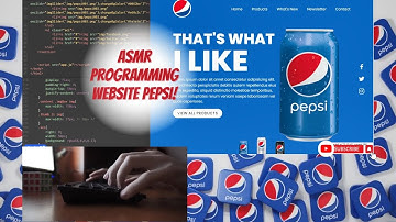 ASMR Programming - Coding a website pepsi - No Talking