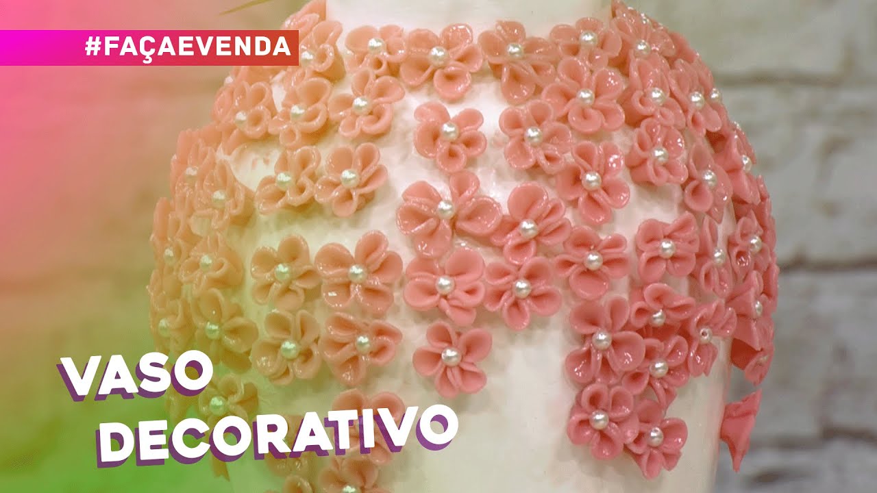 Vaso decorativo por Valdirene Oliveira