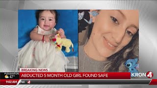 Abducted 5-month-old girl found safe