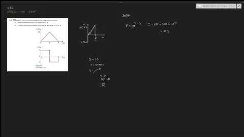 1.16 Fig shows the current through and thevoltage across an element. Sketch and find total energy.