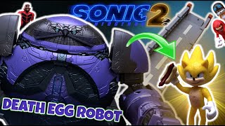 SONIC 2 - Set del ROBOT GIGANTE de EGGMAN vs SUPER SONIC | Batalla Final (Death Egg Robot) TOY SHOTS