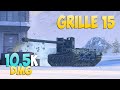 Grille 15  5 kills 105k dmg  difficult  world of tanks
