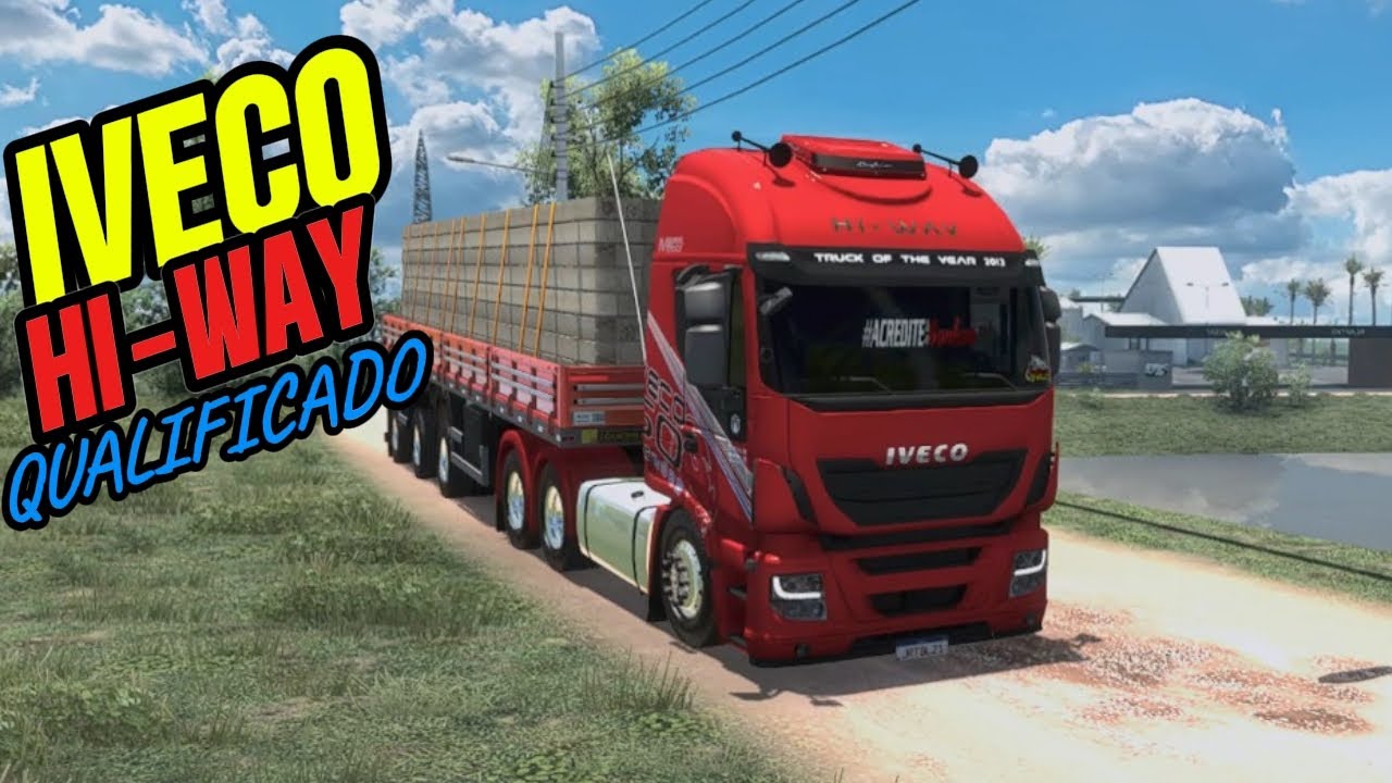 IVECO HI-WAY CARRETA GUERRA VANDERLÉIA GRADE BAIXA MAPA RBR | EURO TRUCK SIMULATOR 2 VERSÃO 1.57