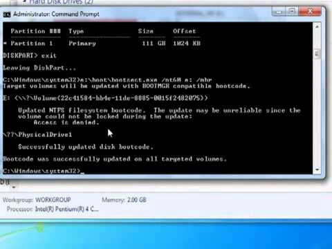 Install Windows 7 From a USB Flash Drive or USB Hard Drive - YouTube