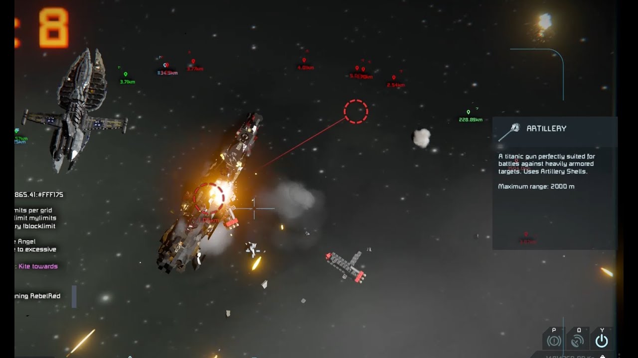 Space Engineers PVP. The night fight Event (massive fleet battle) - YouTube