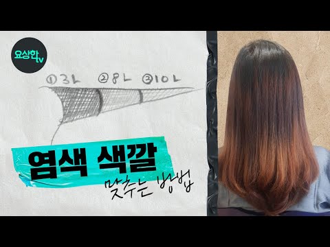 (얼룩진 <strong>머리</strong> <strong>염색</strong> 색깔 맞추는 <strong>방법</strong>) _요상한TV