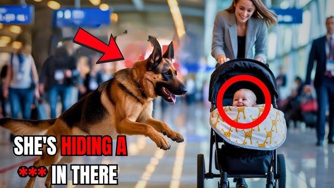 Airport Customs Dog Jumped Into a Baby Stroller — What Fell Out Sent  Security Running - YouTube
