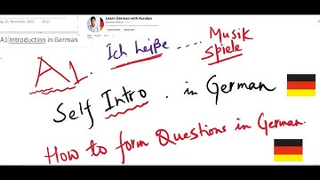 EP17 |🎯A1 German Self Introduction Live 🇩🇪 | Introduce Yourself in German |Learn German with Kundan