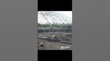 LFBJMB Space Frame Construction Site #spaceframe #shortsfeed #roofdesign