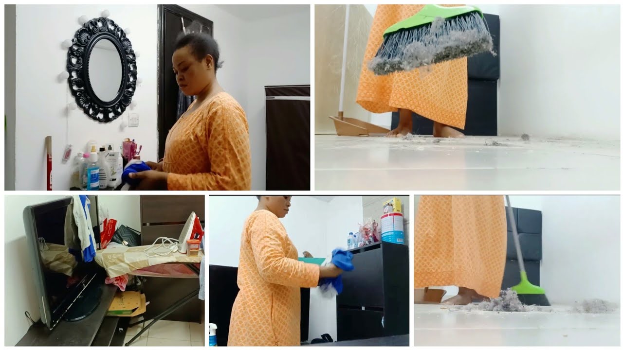 Arab (Saudi Arabia) Housemaid/Shagala Deep Cleaning 🧹🧼 Her Room - YouTube