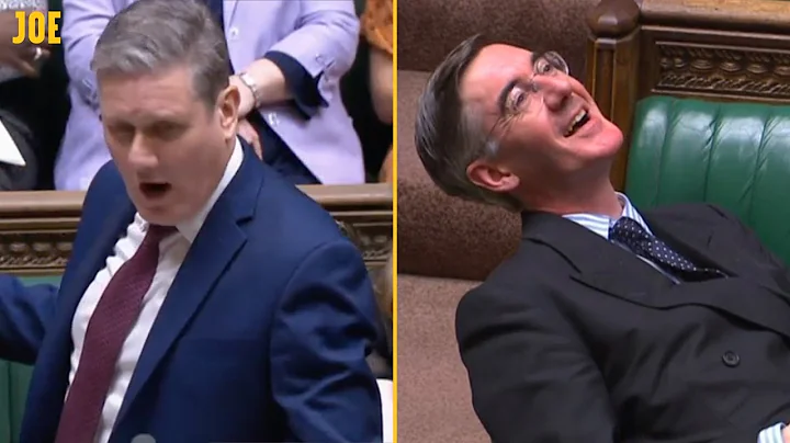 Keir Starmer bodies Jacob Rees-Mogg in front of hi...