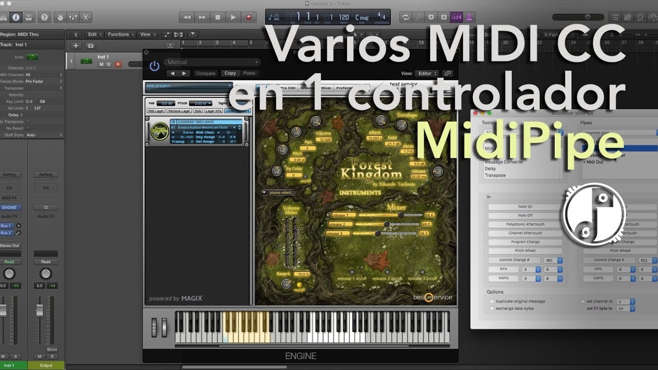 Varios MIDI CC en 1 controlador!! (MIDI Pipe) - Producción y Composición | TUTORIAL #1