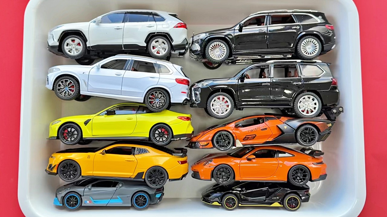 Opening a Full Box of Diecast Cars with Crazy Realism - YouTube