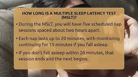 How Long Is A Multiple Sleep Latency Test (MSLT)? - Sleep Apnea Support Network