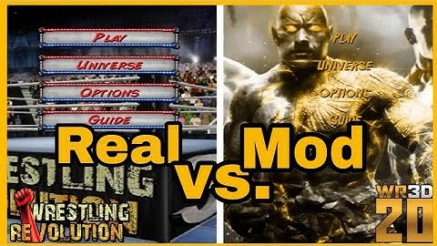 WR3D Original vs. WR3D 20 Mod- Comparison. New WR3D mod 2K20 by Mike Bail matchWWE Casket 32+ arenas
