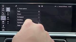Wie vermeide ich Fähren im Navigationssystem des PORSCHE Panamera 4s?