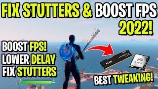 how to fix stutters, fps drops & boost fps in fortnite chapter 3! (max fps & no lag!)