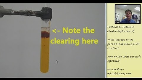 Precipitation Reactions & Net Ionic Equations - Mr Pauller