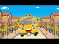 Edewcate english rhymes | Wheels on the Bus go Round and Round Nursery Rhyme