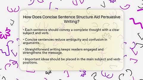 How Does Concise Sentence Structure Aid Persuasive Writing? - The Prose Path