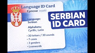 Serbian Language ID Card | Serbian in 5 Minutes