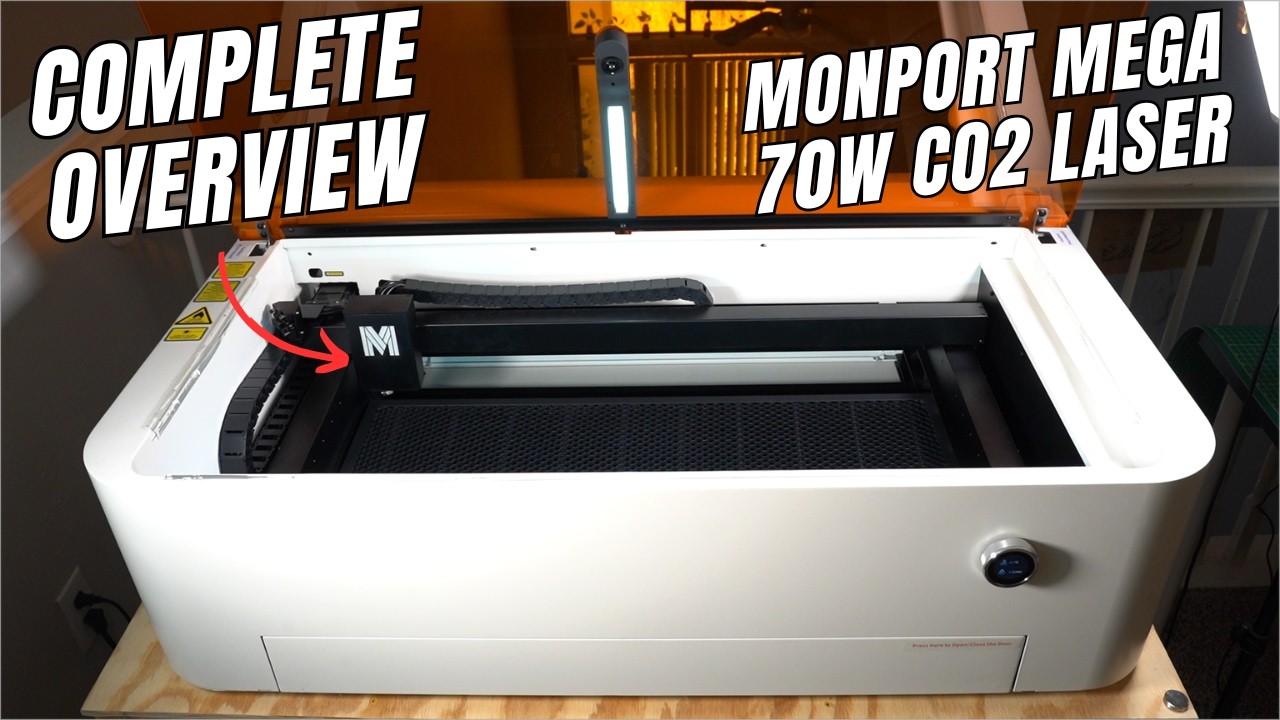 This Desktop Laser Might Change Small Business Production | Monport Mega 70W CO₂ Laser Review