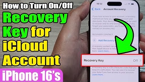 🔑 How to Turn On/Off Recovery Key for iCloud Account on iPhone 16/16 Pro Max 📱 | iOS 18 Guide