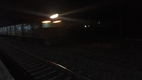 Howrah Barddhaman Chord Line Super Local Speedily Passing Baruipara Station.