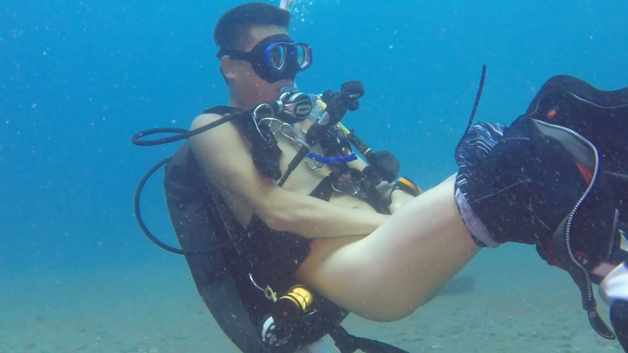 Nude Female Scuba Diver 85