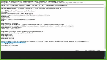 How To Install InfluxDB and Telegraf on Oracle Linux Server 9
