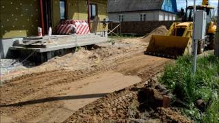 29 этап работы экскаватора-погрузчика ДЭМ 310 заключительная планировка 29 этап работы экскаватора-погрузчика ДЭМ 310 заключительная планировка