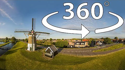 360° windmolen De Swaen Nieuw-Beijerland 8K video
