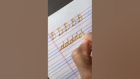 How to write cursive letter D #shortsfeed #handwriting #cursiveletters #calligraphy #satisfying