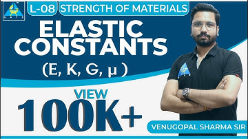 Strength of Materials | Module 1 | Elastic Constants | E, K, G, µ (Lecture 8)