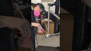 building a custom bikepacking frame! #bikepacking #fabrication #dayinmylife #framebuilding #brazing