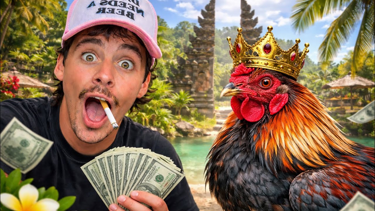 I BOUGHT A WINNING FIGHTING CHICKEN IN BALI! 🇮🇩 
