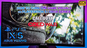 Asus VG32VQ How To Turn On Game Visuals on PlayStation 5/Xbox Series