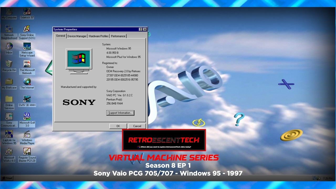 RetroescentTech VM Series - Season 8 EP1 - Sony Vaio PCG 705/707