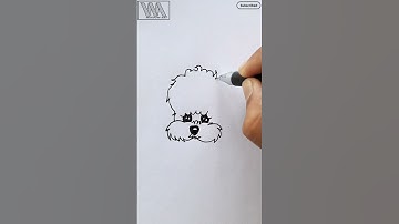 Simple Drawing Shorts || Cute Puppy Drawing 🐶 || How to draw a puppy #shorts #simple #drawing