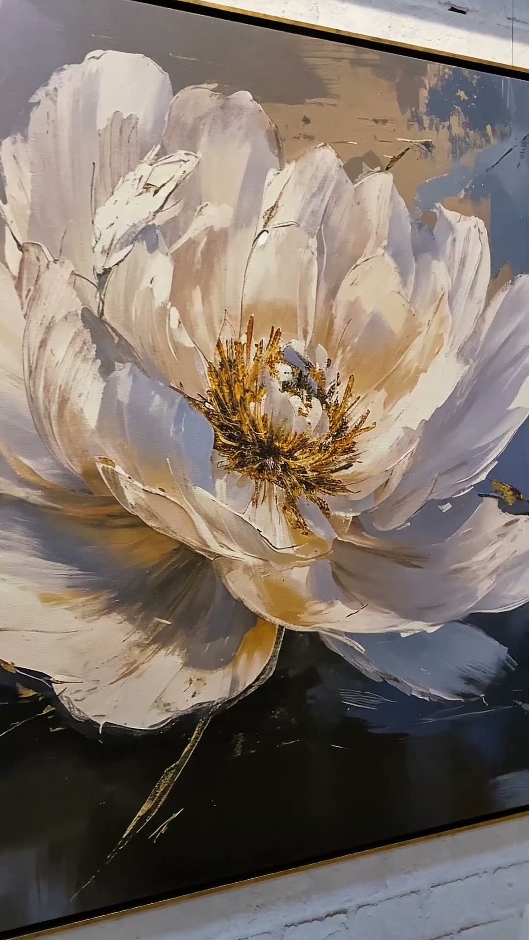 Vídeo de Quadro Flor Beleza Clássica Peônia Detalhes Delicados