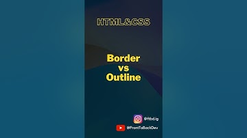 Let’s check how border vs outline works in css.#shorts #youtubeshorts #css #border #outline #ui #ux