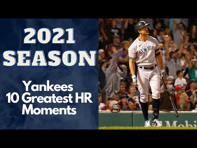 Yankees 10 Greatest Home Run Moments of 2021 