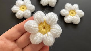 Квітка гачком | Ромашка гачком | Crochet flower | Цветочек крючком | Ромашка крючком
