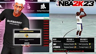 HOW TO GET THE CUSTOM JUMPSHOT CREATOR IN NBA 2K23!! BEST CUSTOM JUMPSHOTS IN NBA 2K23!
