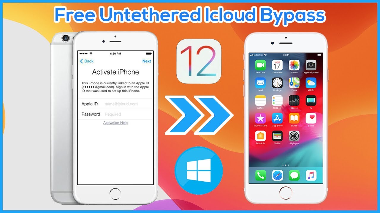 Untethered icloud Bypass Hello Screen Iphone 6 plus IOS 12.4.8 | Icloud