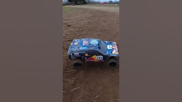 HPI WR8 with VW Touareg Dakar Rally body 3S brushless powered #hpiracing #shorts #hpiwr8